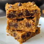Peanut Butter & Pumpkin Chocolate Chip Oat Bars