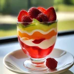 Pretty Jell-O Strawberry Parfait