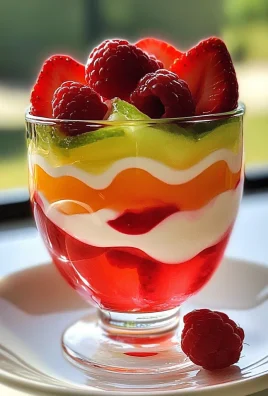 Pretty Jell-O Strawberry Parfait