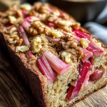 Rhubarb Bread with Walnuts