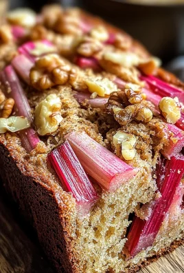 Rhubarb Bread with Walnuts