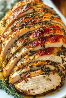 Roasted Turkey Breast with Garlic Herb Butter