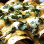 Salsa Verde Chicken Enchiladas