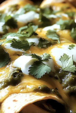 Salsa Verde Chicken Enchiladas
