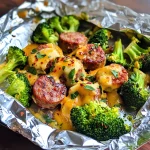 Sausage Broccoli Foil Packets