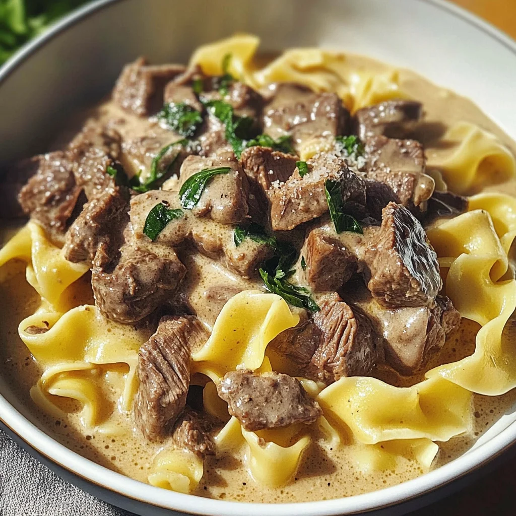 Simple Beef Stroganoff