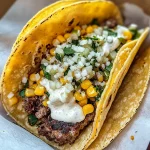 Street Corn Smash Burger Tacos