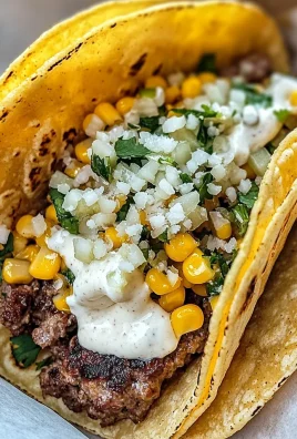 Street Corn Smash Burger Tacos