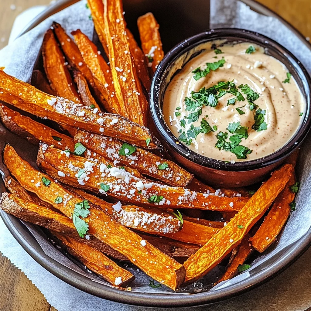 Sweet Potato Fries with Chipotle Sauce