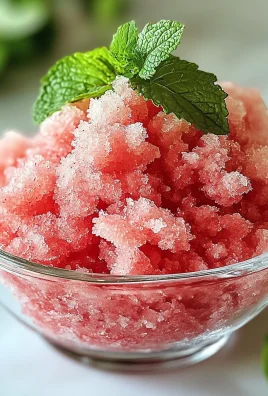 Watermelon Granita Frozen Dessert