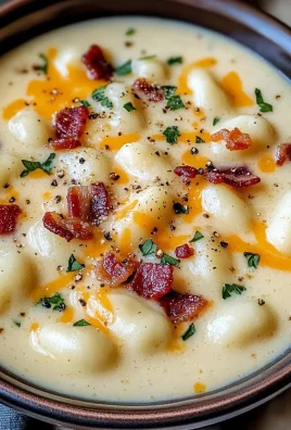 Bacon Cheddar Gnocchi Soup
