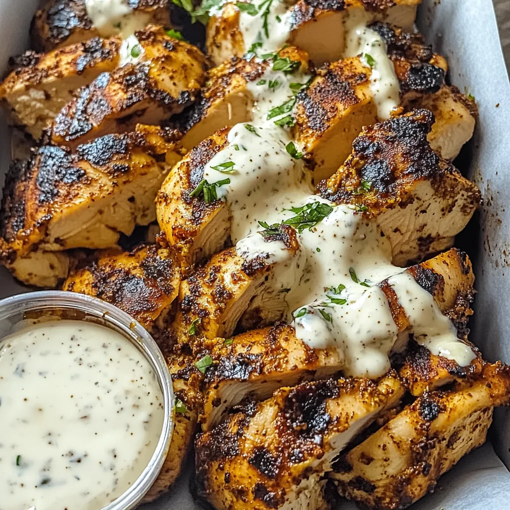Chicken Shawarma with Garlic White Sauce