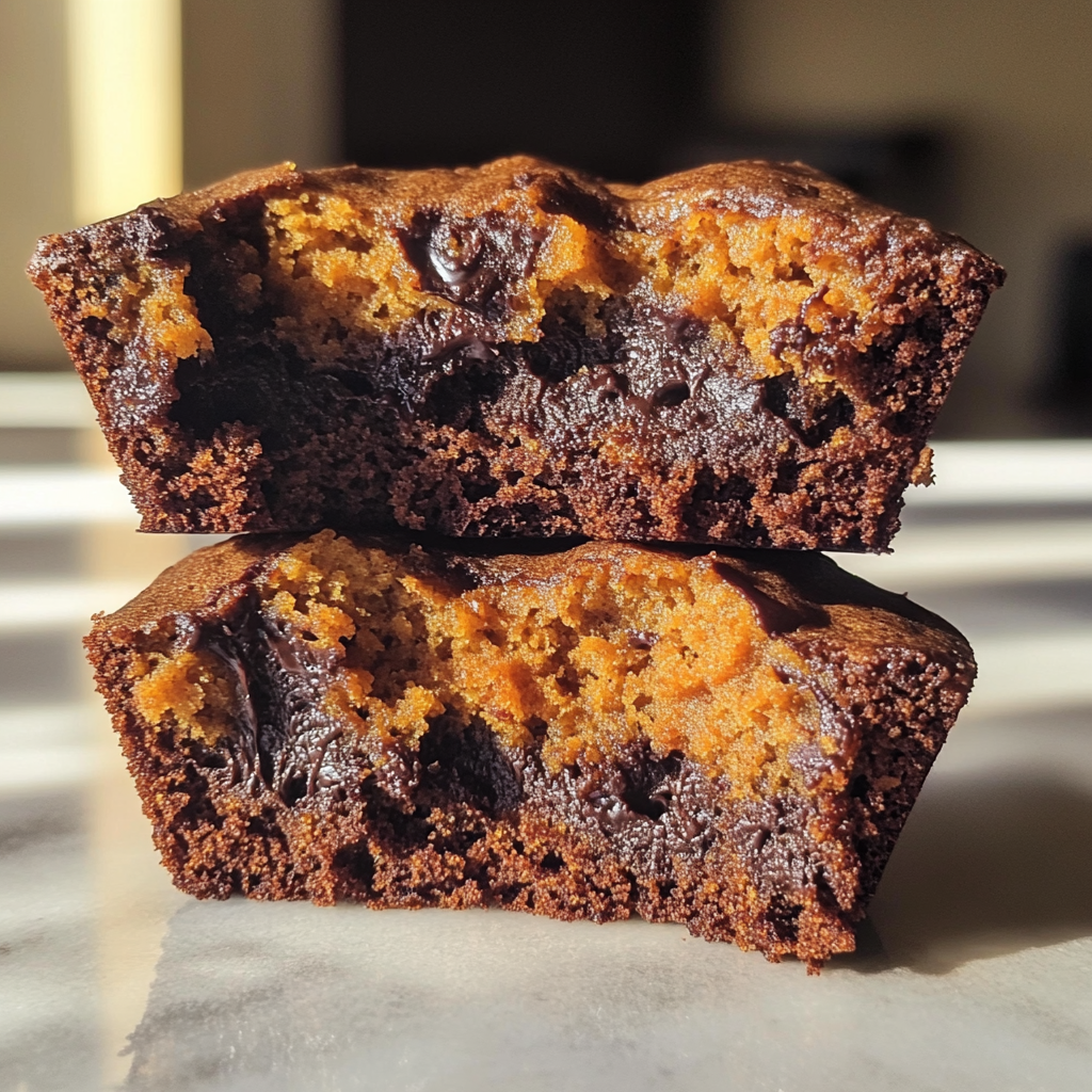 Chocolate Pumpkin Muffins