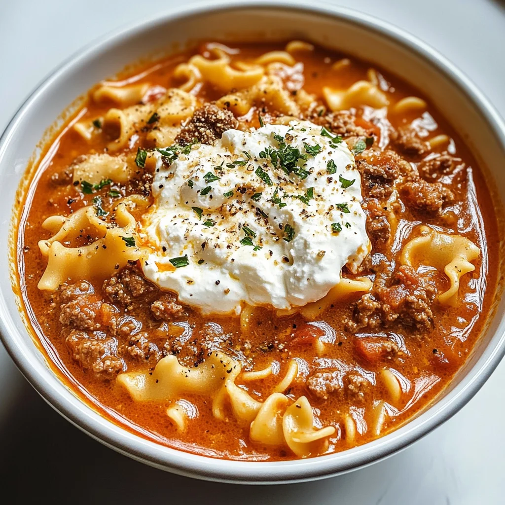 Creamy Lasagna Soup