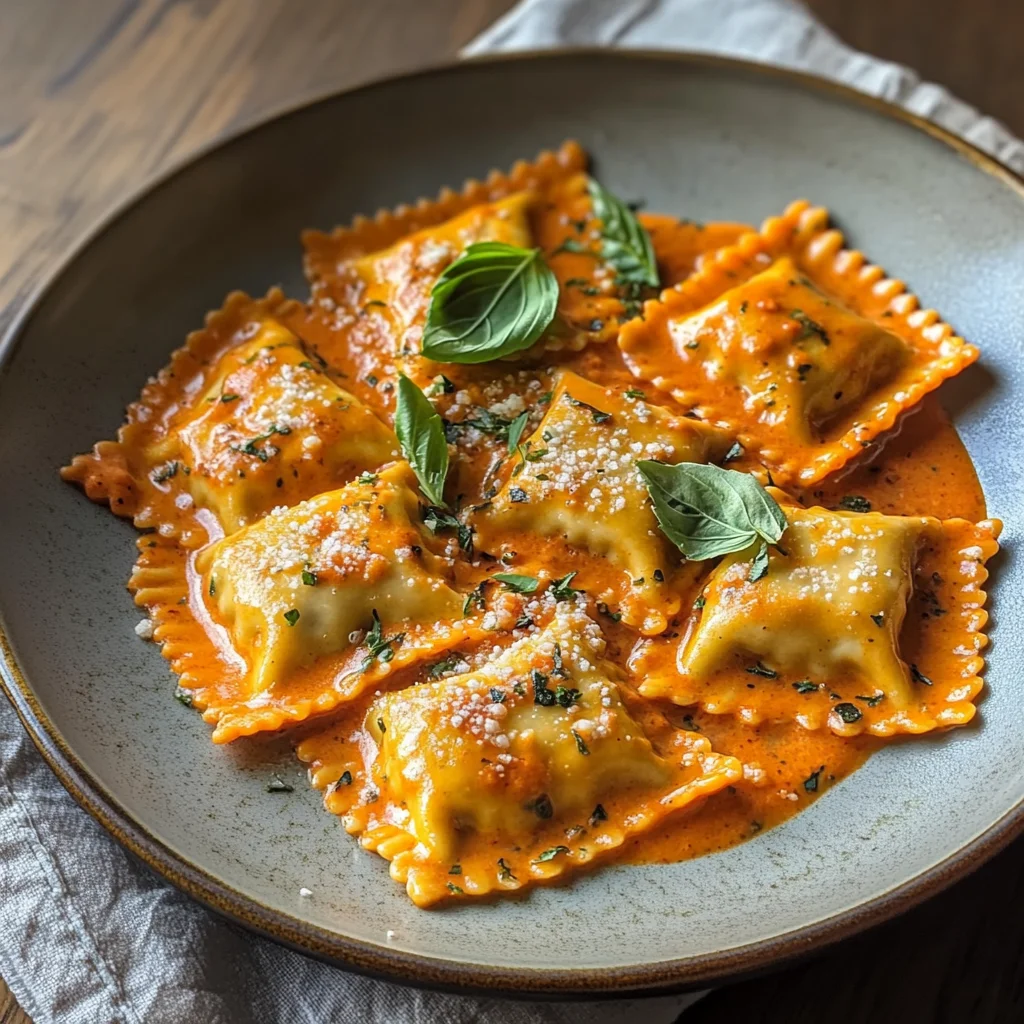 Creamy Red Pepper Ravioli: A Family-Favorite Weeknight Wonder