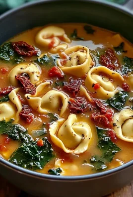 Creamy Tuscan Garlic Tortellini Soup
