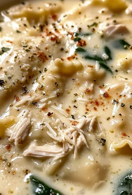 Creamy White Chicken Lasagna Soup