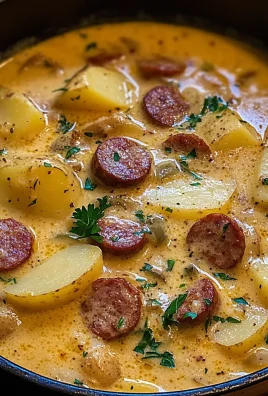 Delicious Cajun Potato Soup Recipe with Andouille Sausage