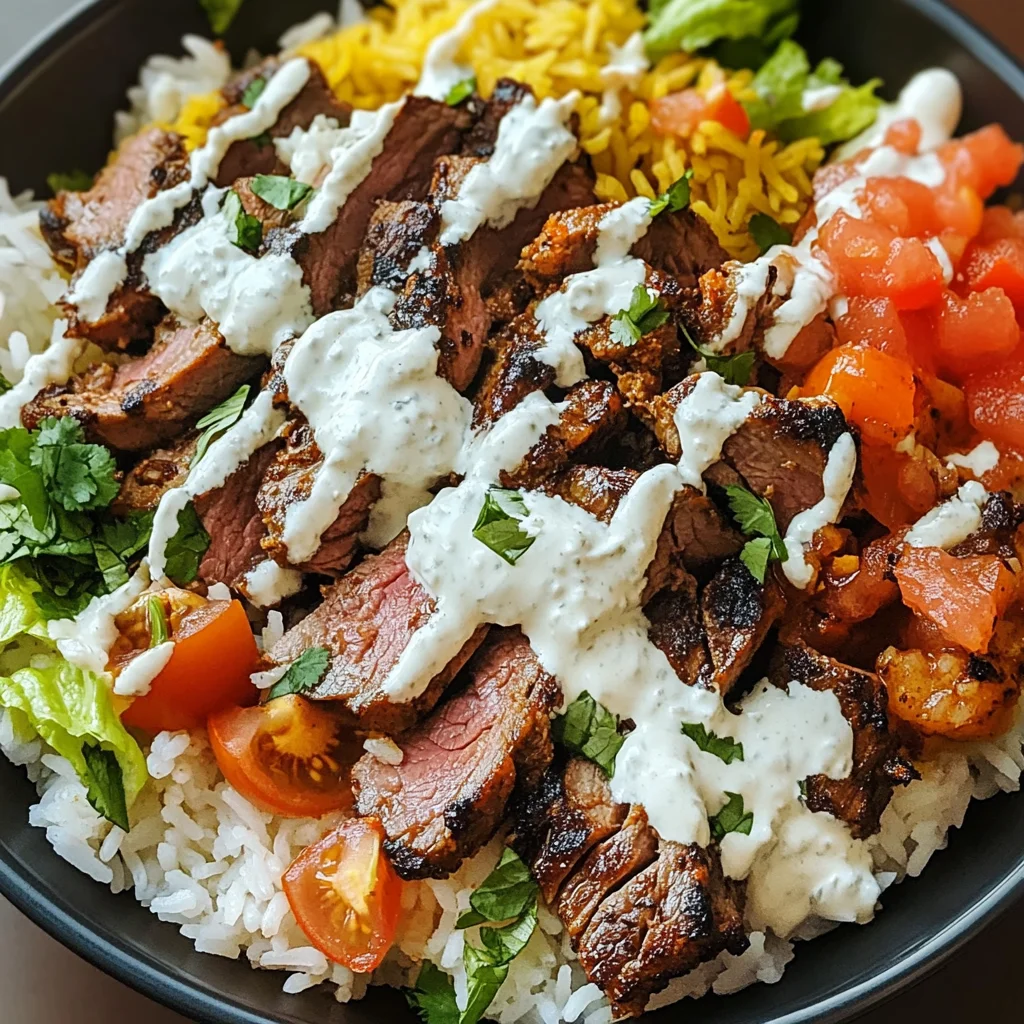 Delicious Lamb Over Rice: Easy Halal Cart Bowls Recipe