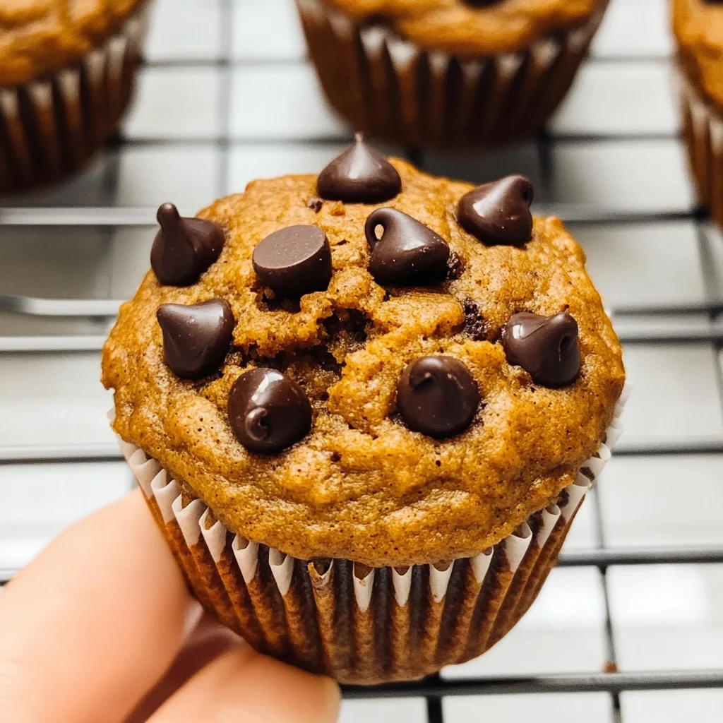 Delicious Pumpkin Protein Muffins with Chocolate Chips Recipe
