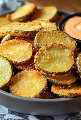 Easy Air Fryer Fried Pickles Recipe with Sriracha Mayo Dipping Sauce