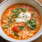 Easy, Creamy Tomato Rice Soup