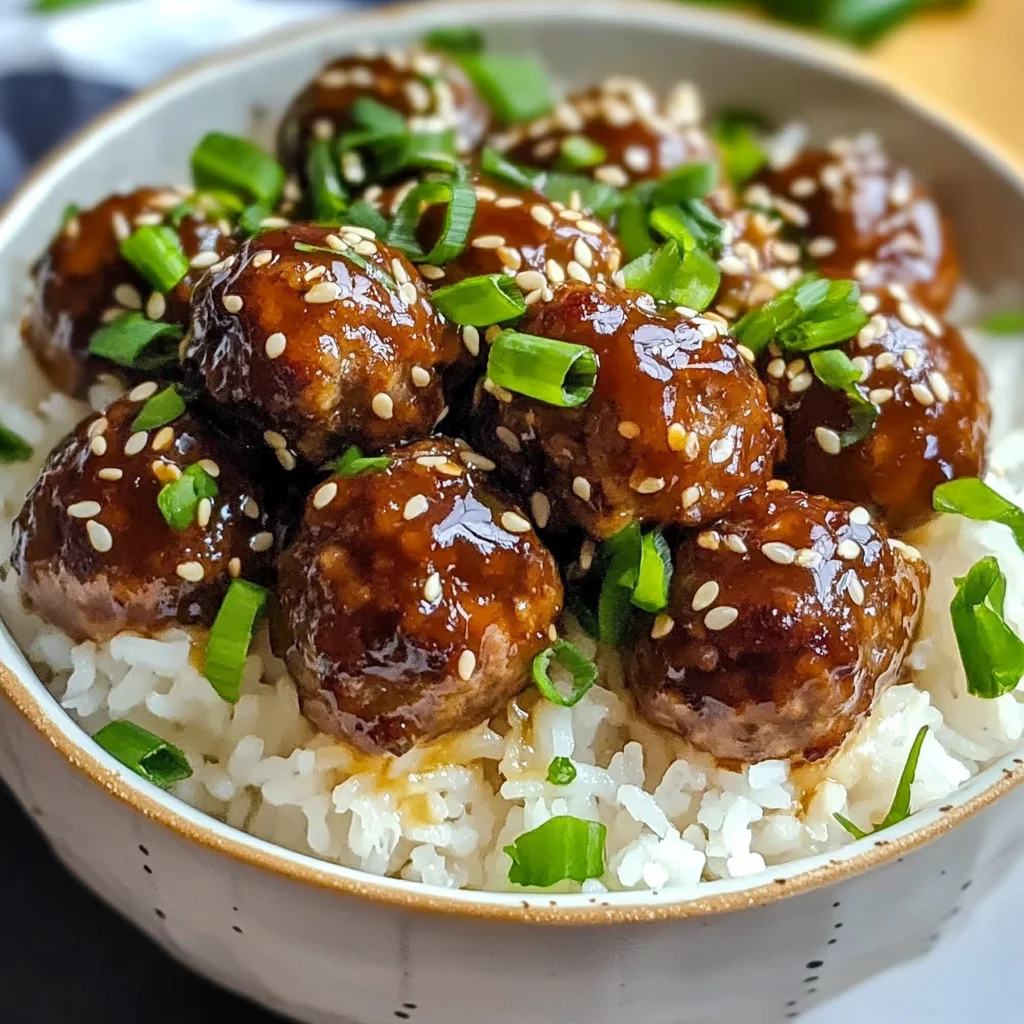 Easy Meatballs and Rice Bowl Recipe