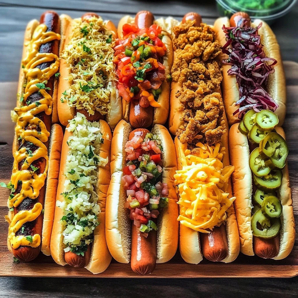 Epic Hot Dog Board for Twelve