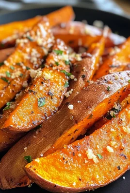 Garlic Parmesan Sweet Potato Wedges Made Easy in Air Fryer