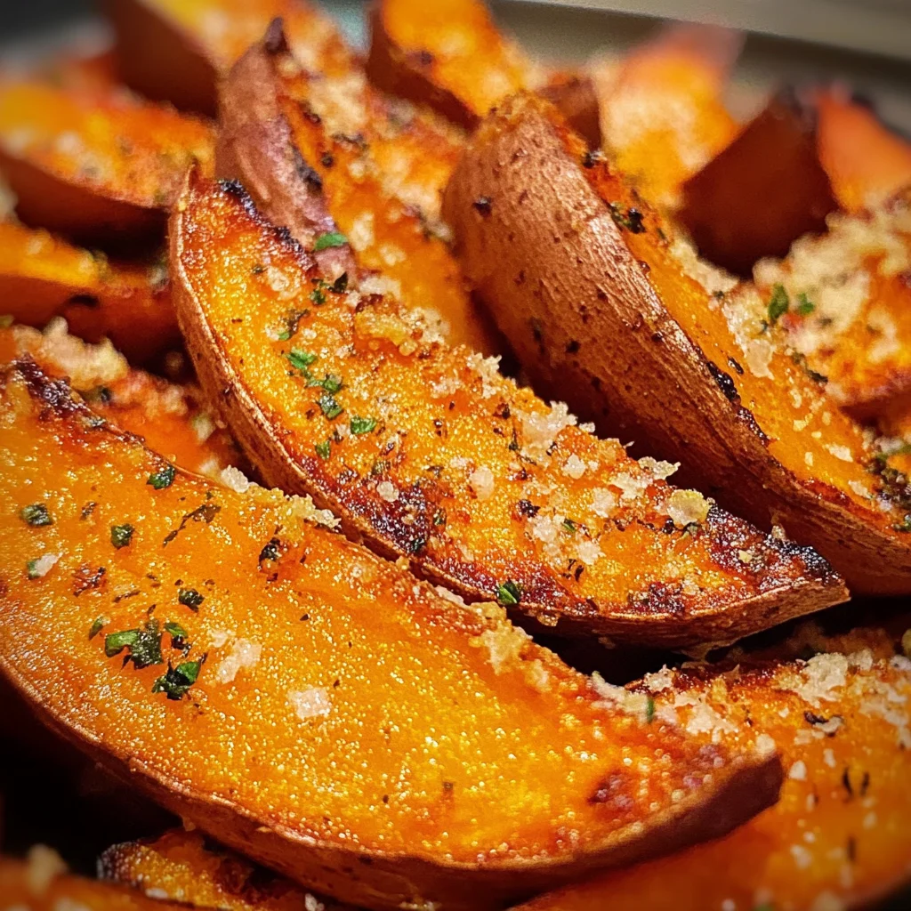 Garlic Parmesan Sweet Potato Wedges Made Easy in Air Fryer image 3