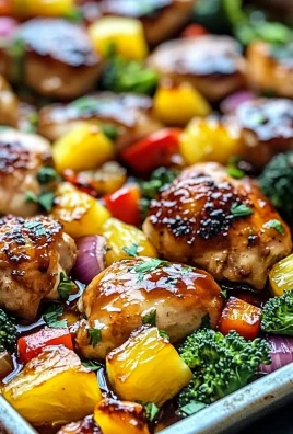 Hawaiian Chicken Sheet Pan Dinner