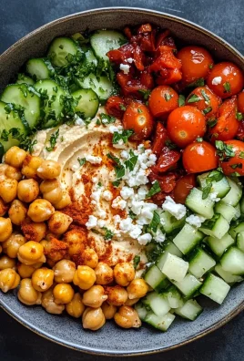 Healthy Mediterranean Hummus Bowl