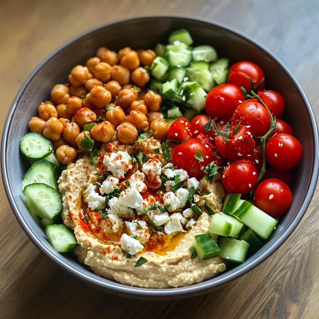 Healthy Mediterranean Hummus Bowl image 4