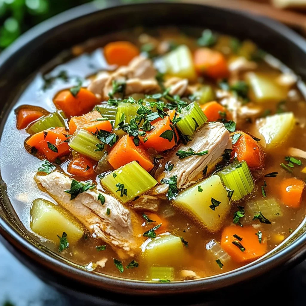 Instant Pot Chicken Vegetable Soup