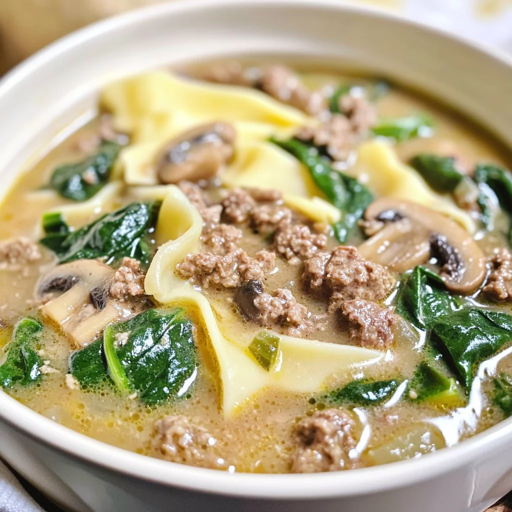 Keto Beef Stroganoff Soup
