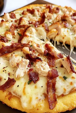 Keto Chicken Bacon Ranch Pizza