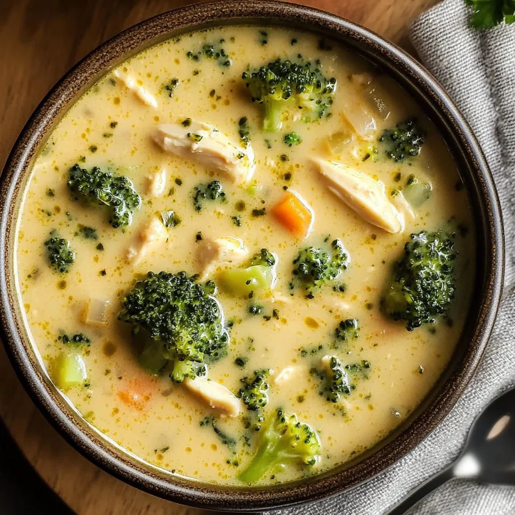 Keto Chicken Broccoli Soup