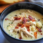 Keto Chicken and Cauliflower Chowder with Bacon
