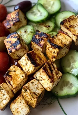 Mediterranean Grilled Tofu Kabobs
