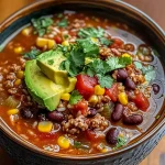 Mexican Beef and Rice Soup