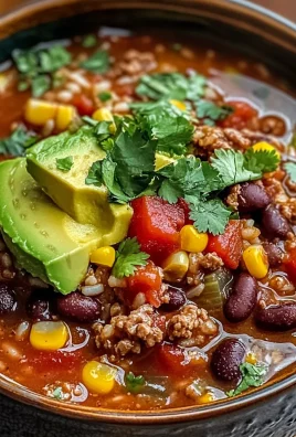 Mexican Beef and Rice Soup