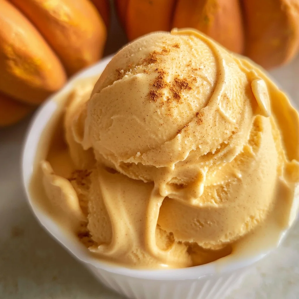 Ninja Creami High Protein Pumpkin Ice Cream (Made with Cottage Cheese)
