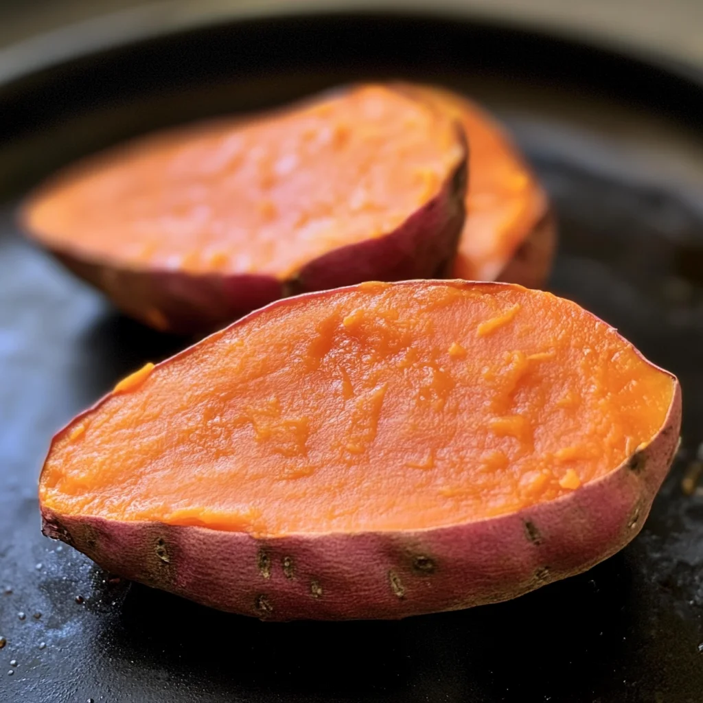 Oven baked sweet potatoes