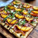 Peach and Prosciutto Flatbread