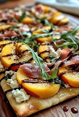 Peach and Prosciutto Flatbread