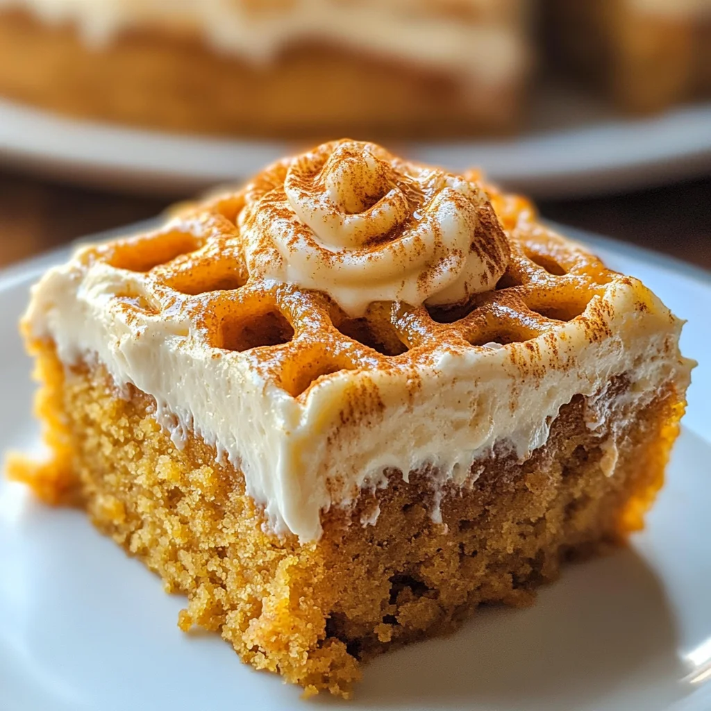 Pumpkin Poke Cake