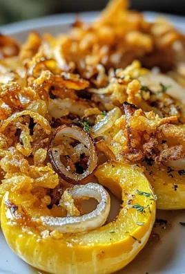 Roasted Delicata Squash with Crispy Onions