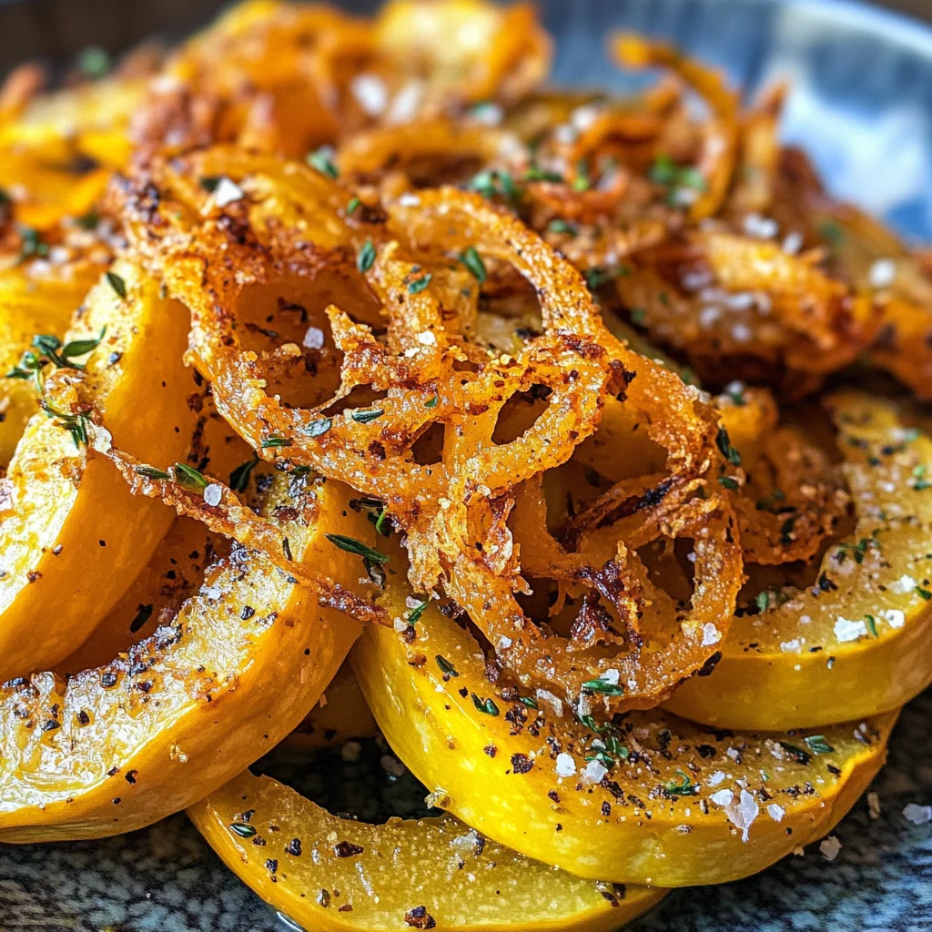 Roasted Delicata Squash with Crispy Onions image 2