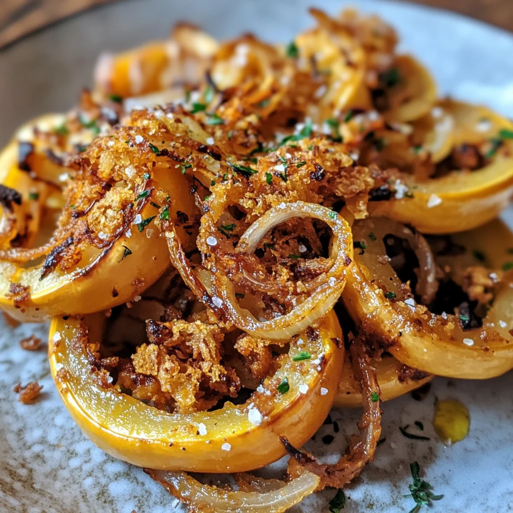 Roasted Delicata Squash with Crispy Onions image 3
