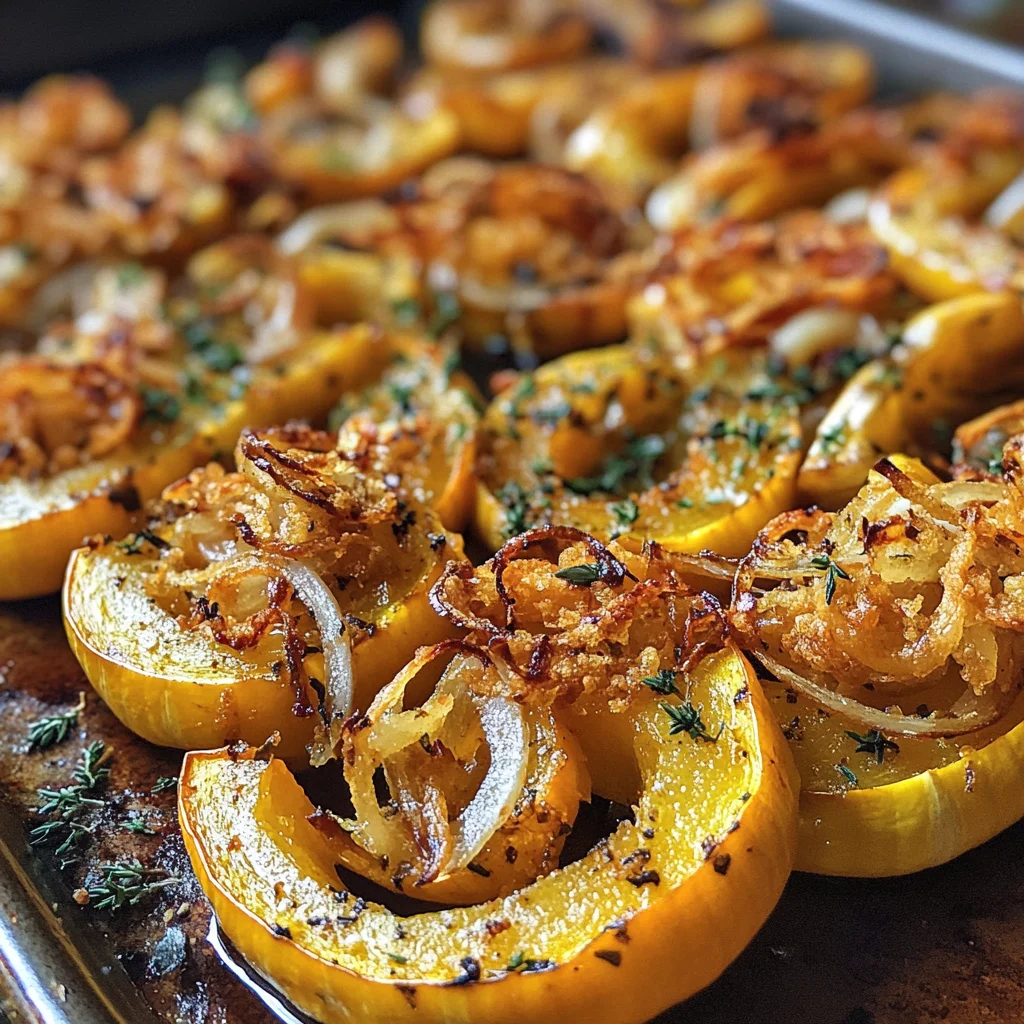 Roasted Delicata Squash with Crispy Onions image 4